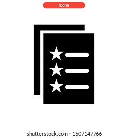 task list icon isolated sign symbol vector illustration - high quality black style vector icons
