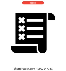 task list icon isolated sign symbol vector illustration - high quality black style vector icons
