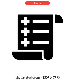 task list icon isolated sign symbol vector illustration - high quality black style vector icons
