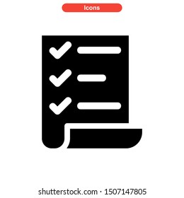 task list icon isolated sign symbol vector illustration - high quality black style vector icons
