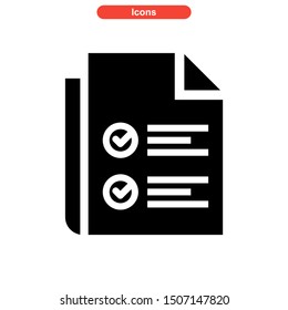 task list icon isolated sign symbol vector illustration - high quality black style vector icons
