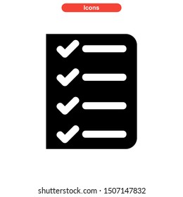 task list icon isolated sign symbol vector illustration - high quality black style vector icons
