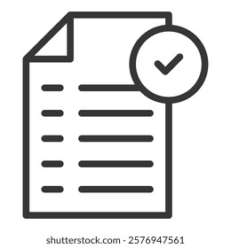 Task List Icon Lineal Style Vector Illustration