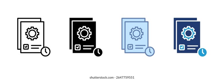 Task List Icon Set Multiple Style Collection
