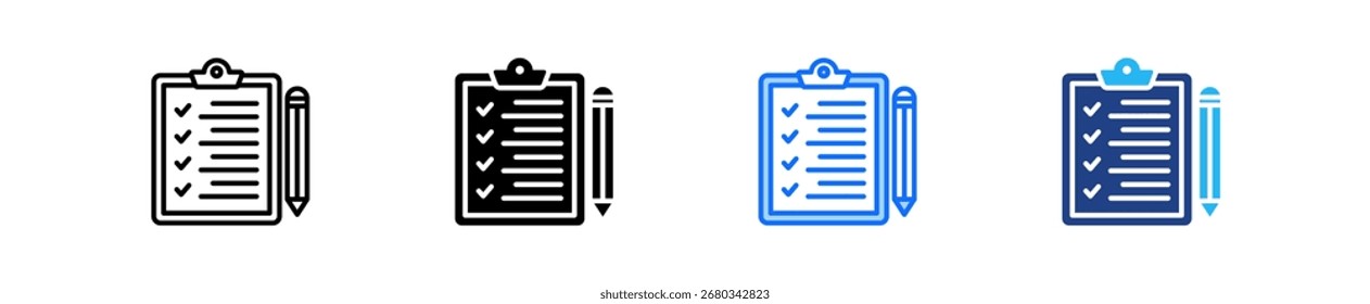 Task List Icon Set Multiple Style Collection