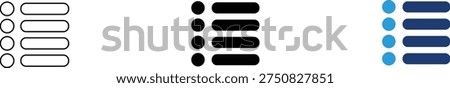 Task list icon showing menu selection and data categorization. Organization illustration for checklist management, bulleted options, interface navigation, administrative workflow, and digital content structure.