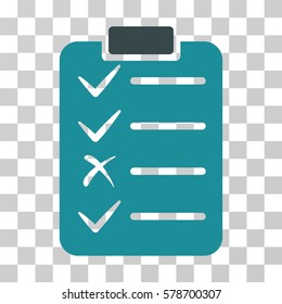 Task List icon. Vector illustration style is flat iconic bicolor symbol, soft blue colors, transparent background. Designed for web and software interfaces.