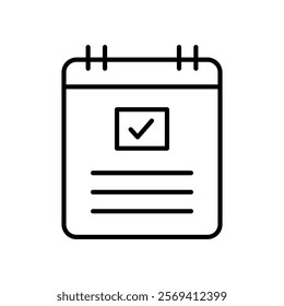Task list icon Vector logo outline