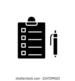 Task List icon in vector. logotype