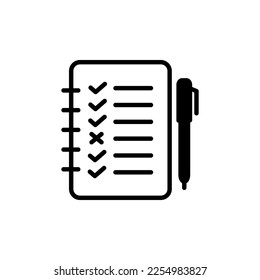 Task List icon in vector. Logotype