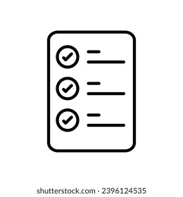 task list icon with white background vector stock illustration