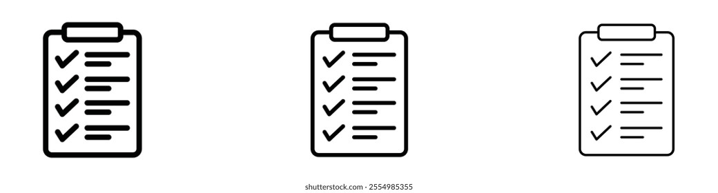 Task list icons in tree different stroke sizes