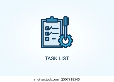 Task List vector or logo sign symbol illustration