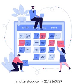 Task management abstract concept vector illustration. Project manager tool, business software, productivity online platform, task management application, progress tracking abstract metaphor.