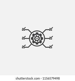 task management base icon. Simple sign illustration. task management symbol design from Project management series. Can be used for web, print and mobile