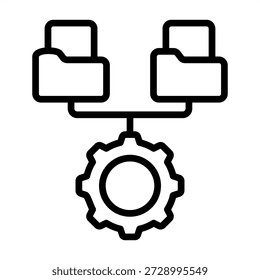 Ícone de Gerenciamento de Tarefas - Estilo de Ícones de Estrutura de Tópicos Pretos para Contabilidade e Negócios