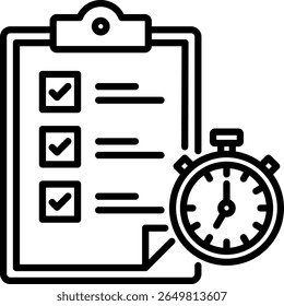 Task Management Icon Element for Design