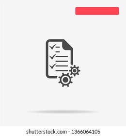 Task management icon. Vector concept illustration for design.