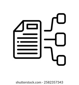 task management line icon. vector icon for your website, mobile, presentation, and logo design.