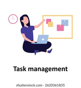 Task management Vector illustration which can easily modify or edit

