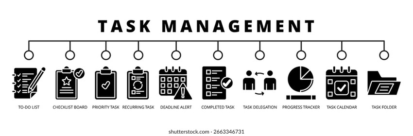 Task Management web icon banner 