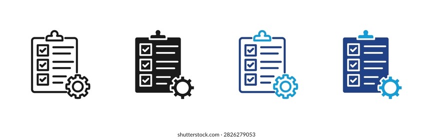 Task Management Web icon with multiple style collection