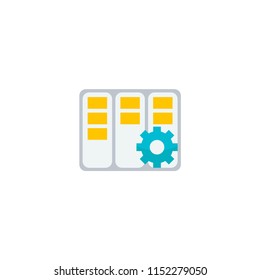 Task manager icon flat element. Vector illustration of task manager icon flat isolated on clean background for your web mobile app logo design.