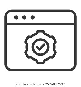 Task Manager Icon Lineal Style Vector Illustration