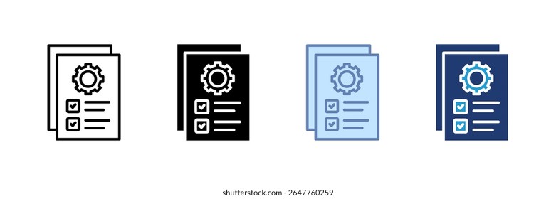 Task Manager Icon Set Multiple Style Collection