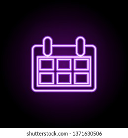 task manager neon icon. Elements of finance and chart set. Simple icon for websites, web design, mobile app, info graphics
