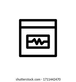 Task Manager User Interface Outline Icon Logo Vector Illustration
