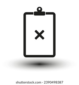 Task non completed done icon. Vector illustration .EPS 10.