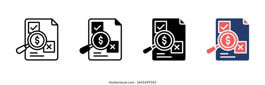 Task Overview icon sheet multiple style collection