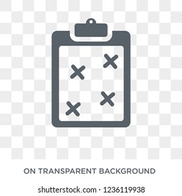 Task page with marks icon. Task page with marks design concept from Productivity collection. Simple element vector illustration on transparent background.