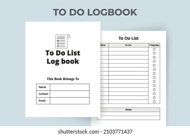 Task planner notebook. Tasklist line art vector. To do task log book. KDP interior to do list logbook. To do list logbook KDP interior. To do list logbook and Task tracker.