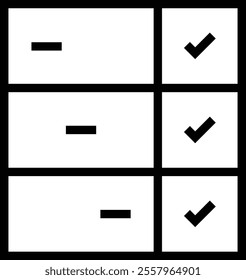 task planning icon. Thin linear style design isolated on white background