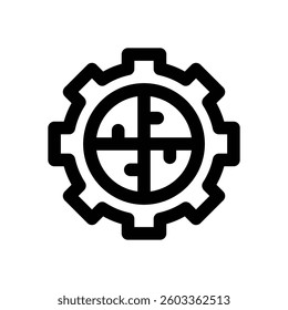 task planning line icon. Clean and minimalist vector icon for websites, mobile apps, presentations, and logos. Fully scalable and customizable for any project.