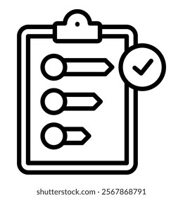 Task Prioritization Icon Element For Design