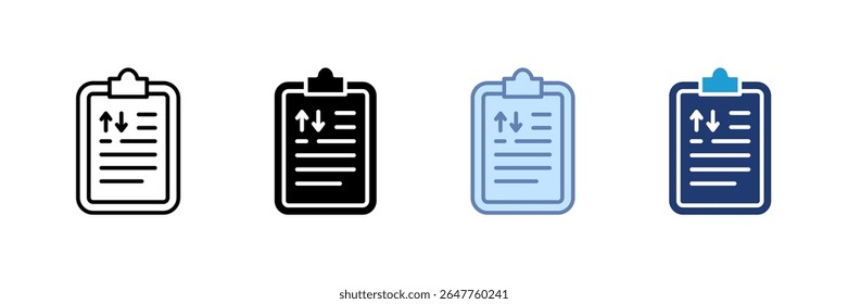 Task Priority Icon Set Multiple Style Collection