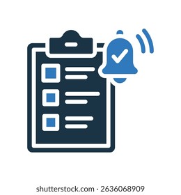 Task Reminder.eps Icon Mixed Vector Illustration