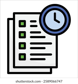 Task Schedule Icon Element For Design