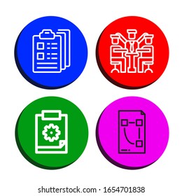 Aufgabe einfache Symbole gesetzt. Enthält Symbole wie Zwischenablage, Manager, Plan, kann für Web, Handy und Logo verwendet werden