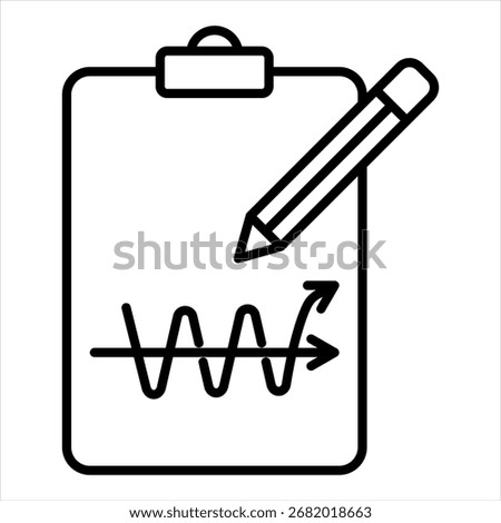 Task Simplification Outline Icon Illustration Vector