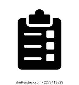 task solid icon illustration vector graphic