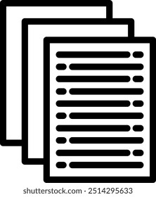 Elemento de ícone de linha de vetor do resumo da tarefa