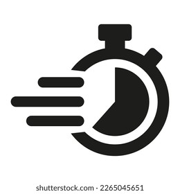 Task time icon on white background.