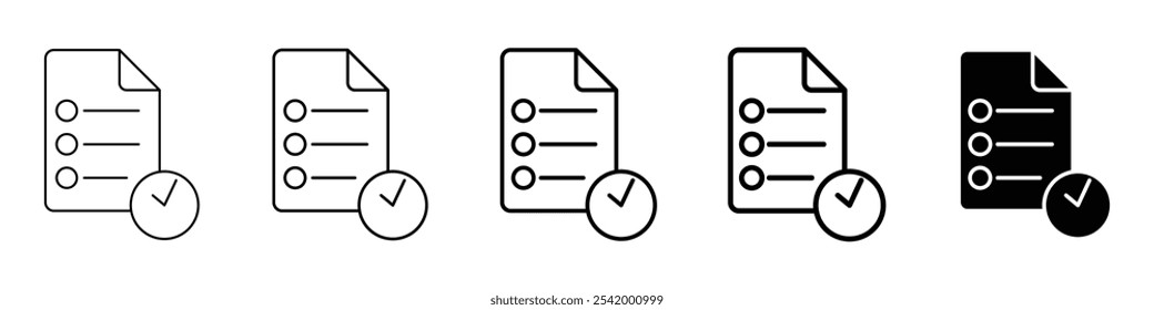 icono de tiempo de tarea Ilustración de esquema simple