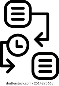 Task Tracker Vector Line Icon Element