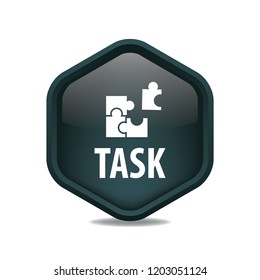 Task vector button, web design element