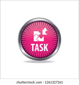 Task vector button, web design element